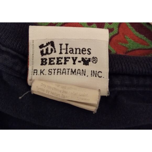 VTG Harley-Davidson Tee York PA Vehicle Operations Flame Graphic Biker USA SZ L - Picture 6 of 9